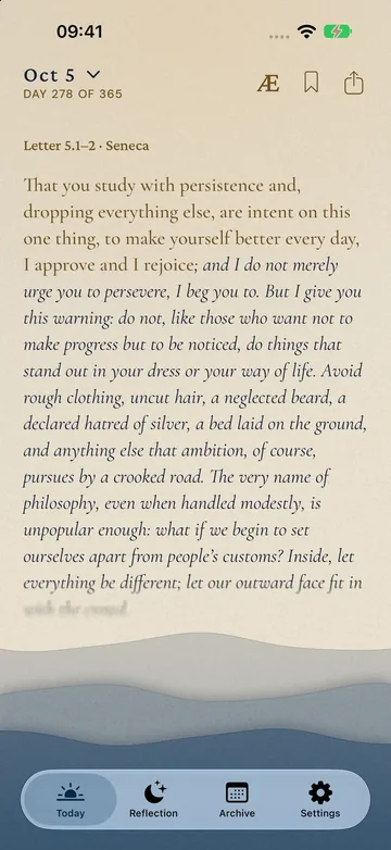 Today's reading
